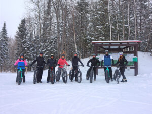 Fat bikers at WinMan getting ready to head out for a ride