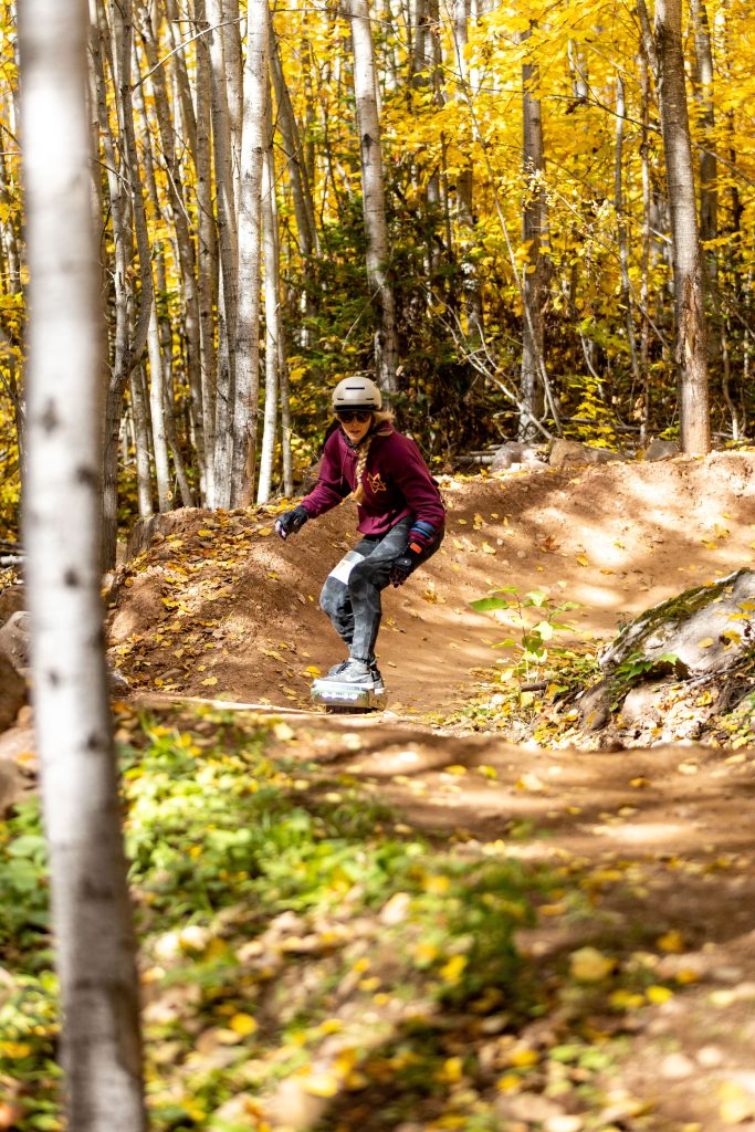 Onewheel racer at the WinMan Enduro