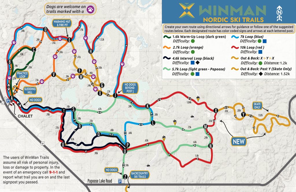 2023/24 Ski Trail Map