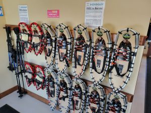 WinMan offers free to borrow snowshoes for all our visitors