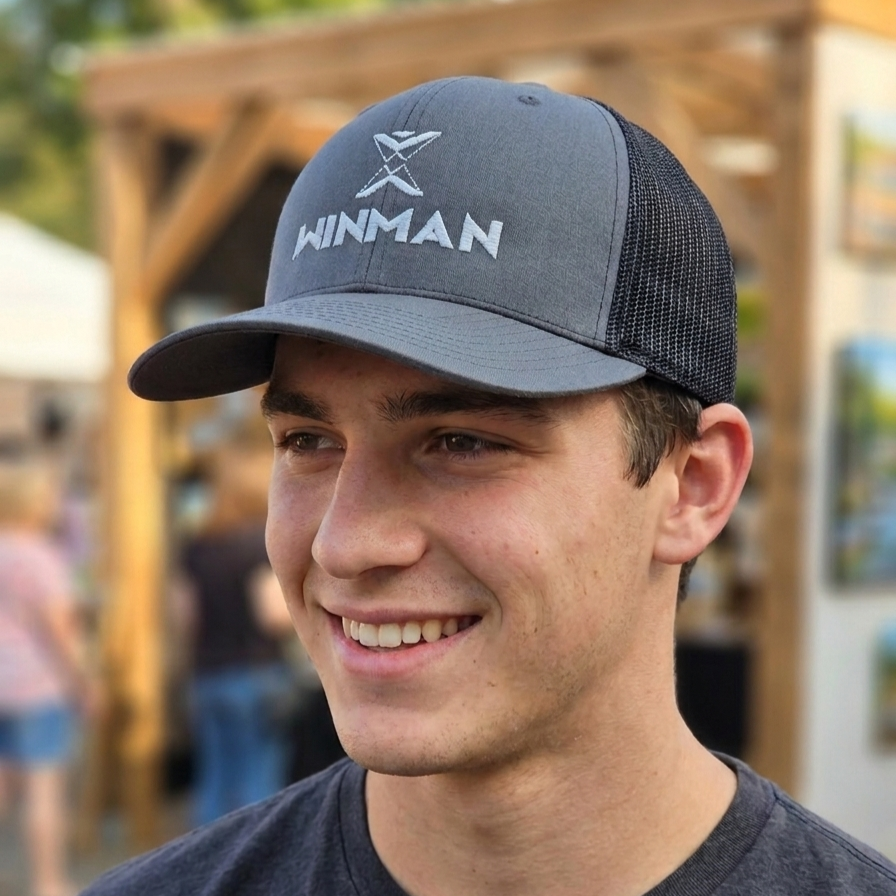 Trucker Hat with Embroidered Logo - Image 2