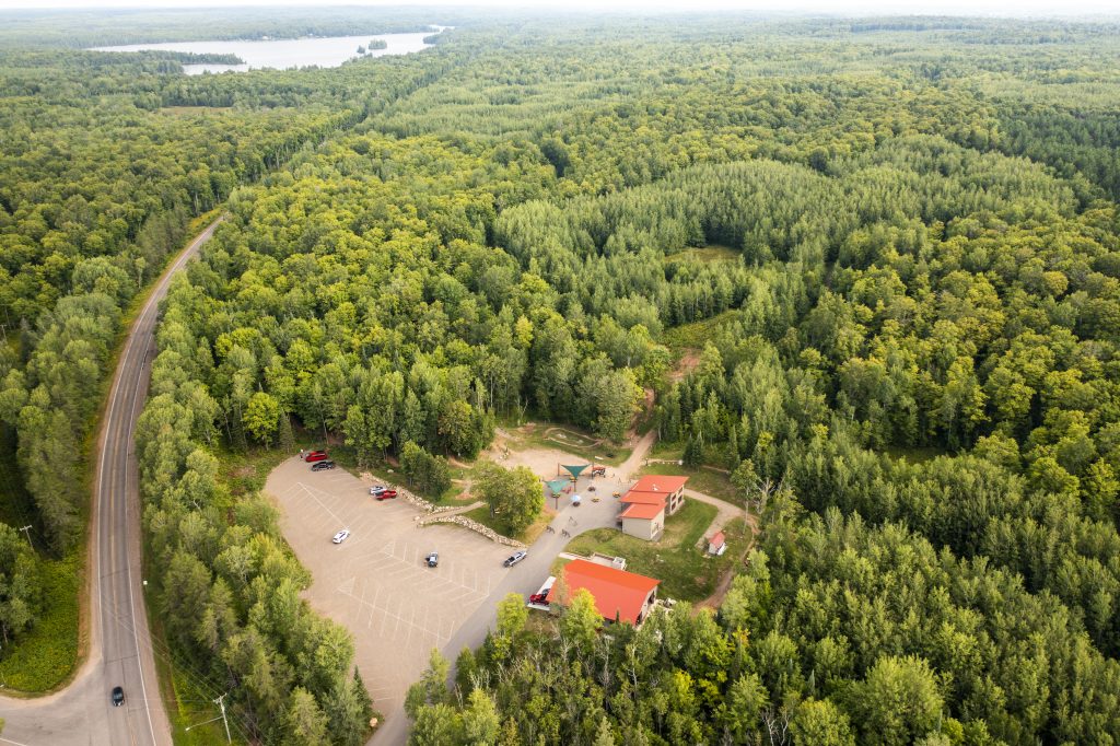 drone photo of WinMan property