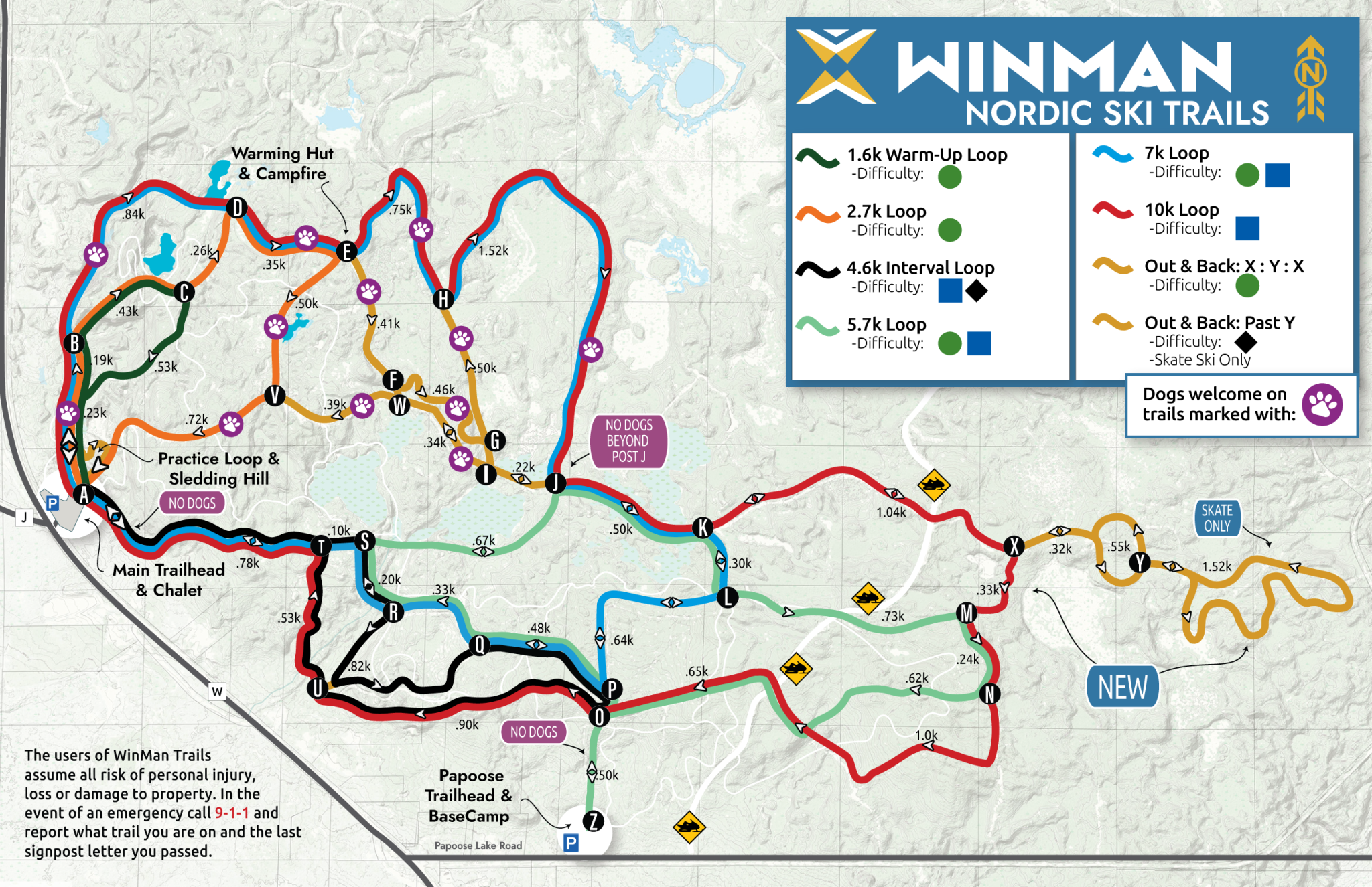 2025 Nordic Ski Map