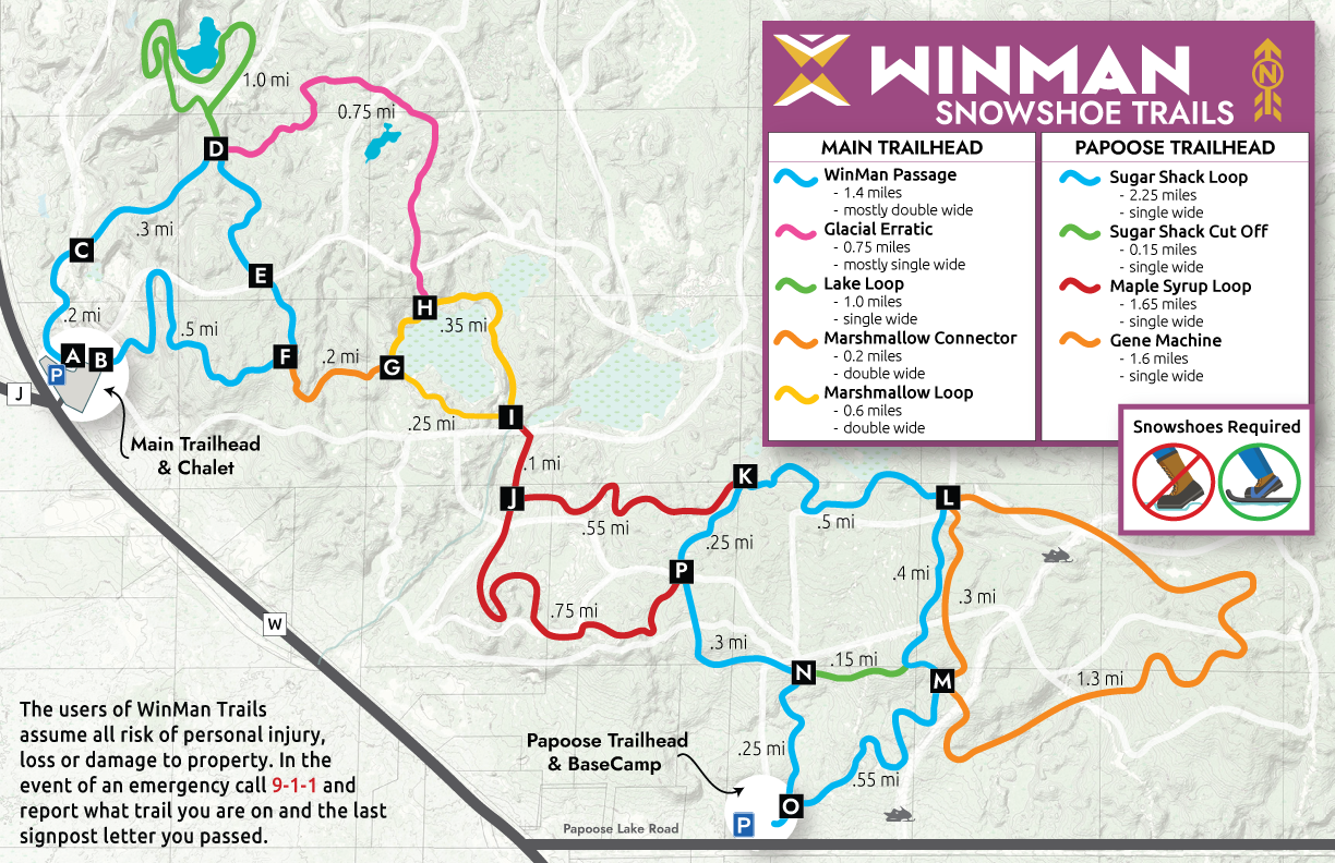 2025 Snowshoe Map