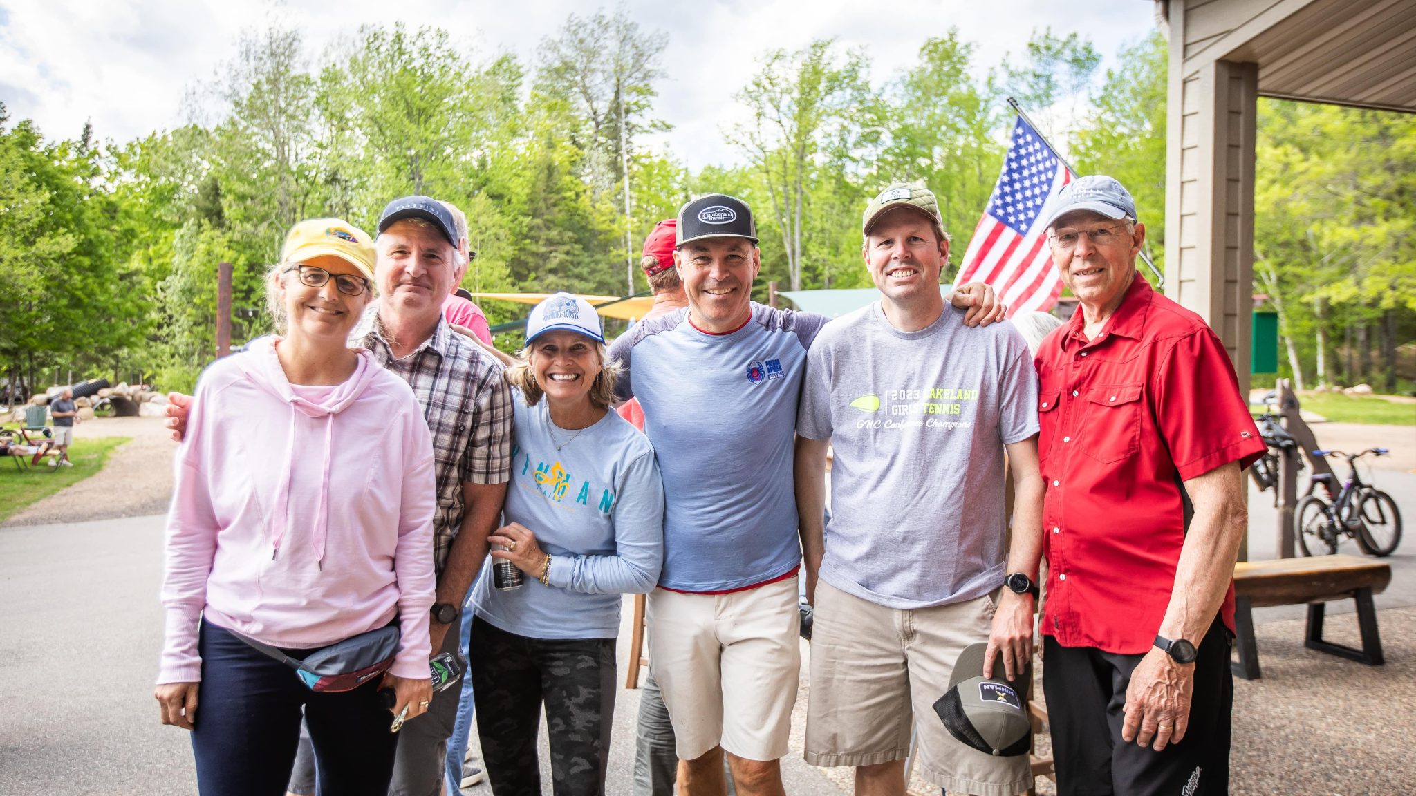 Group enjoying Kick Off to Summer party at WinMan