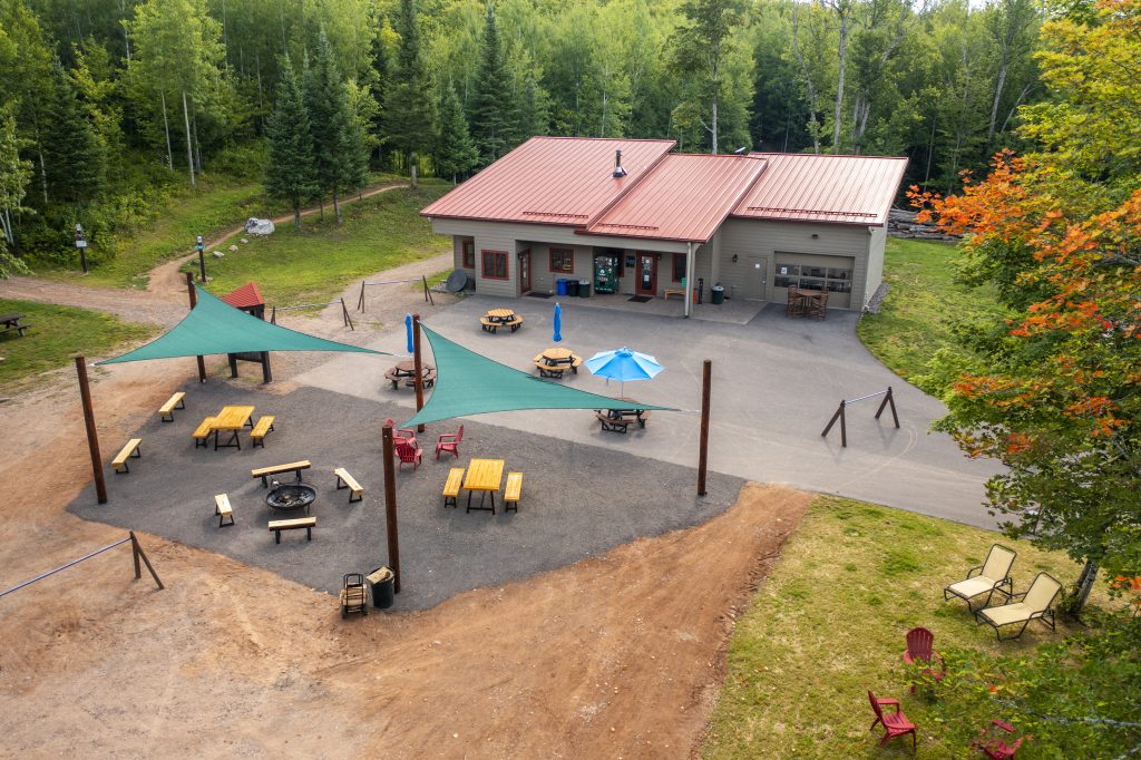 Drone shot of WinMan Park from 2023