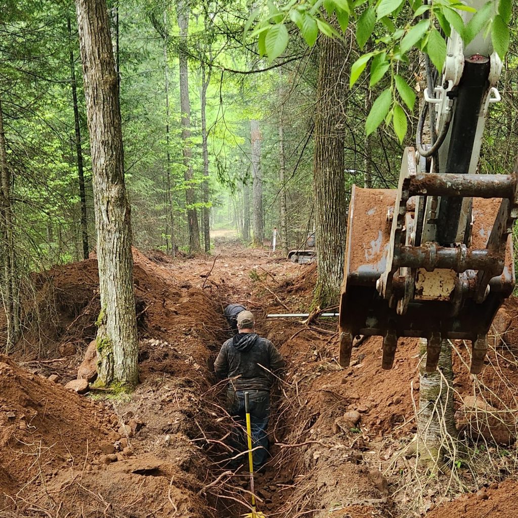 Trenching at BaseCamp