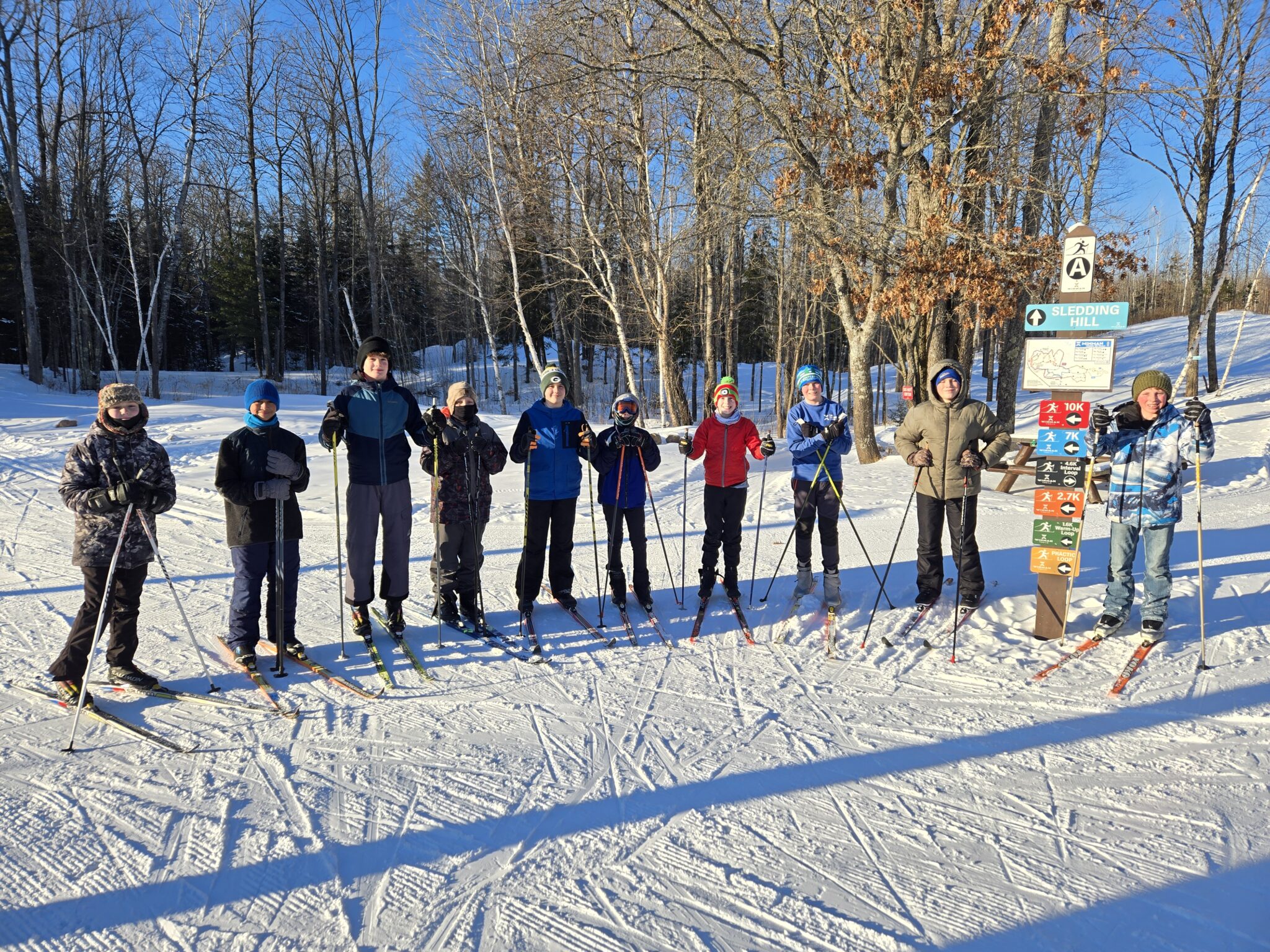 people ski north Lakeland team practice