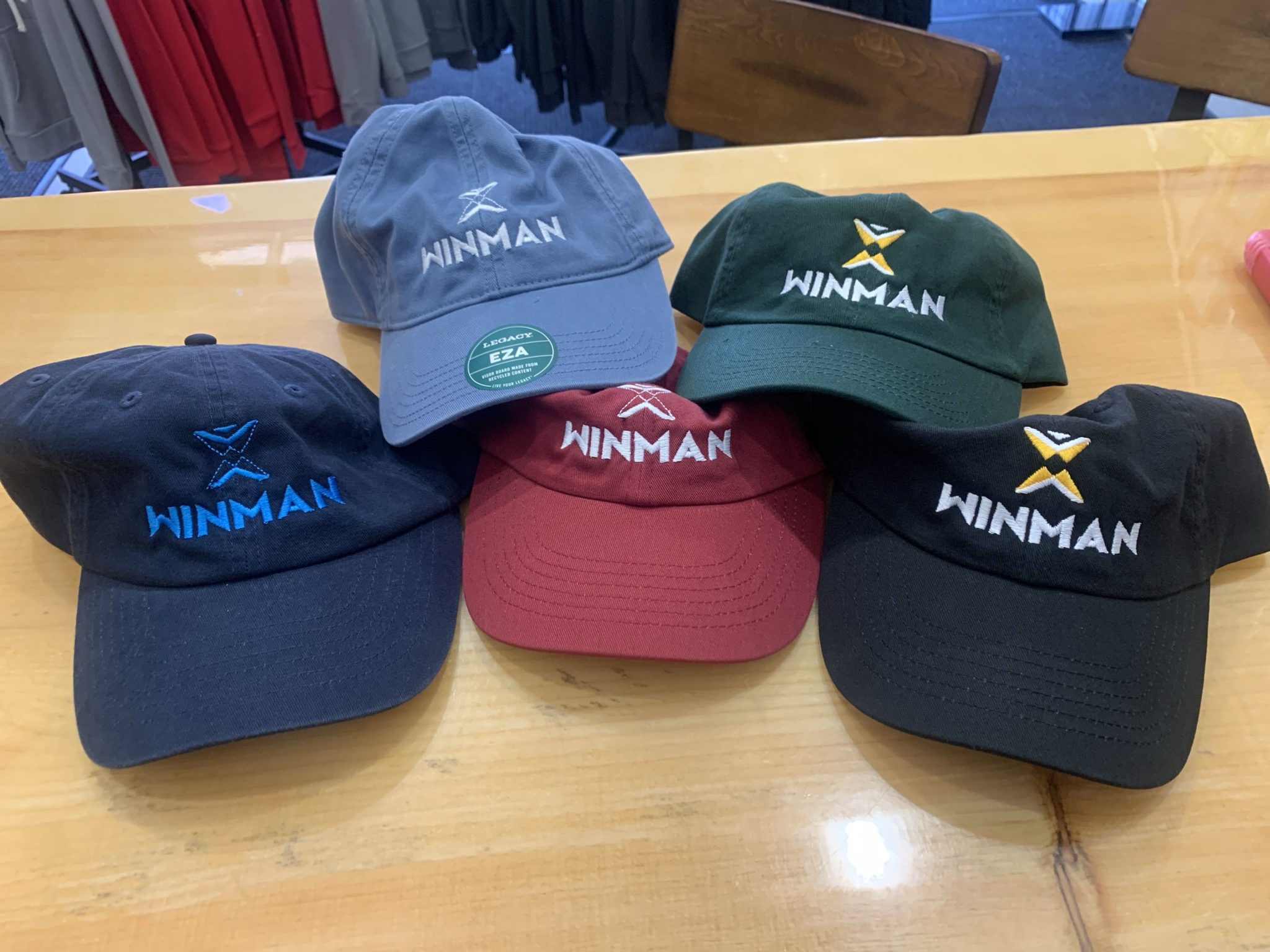 Hat with WinMan logo