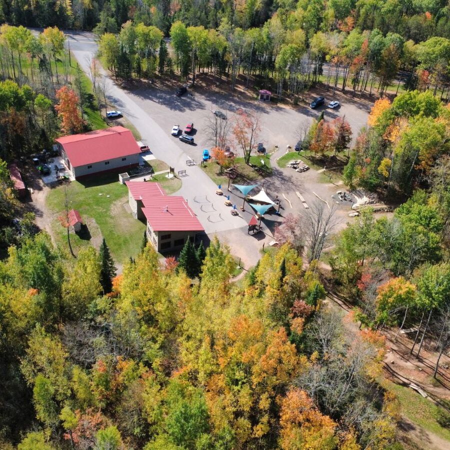 drone chalet winman park fall from front hub