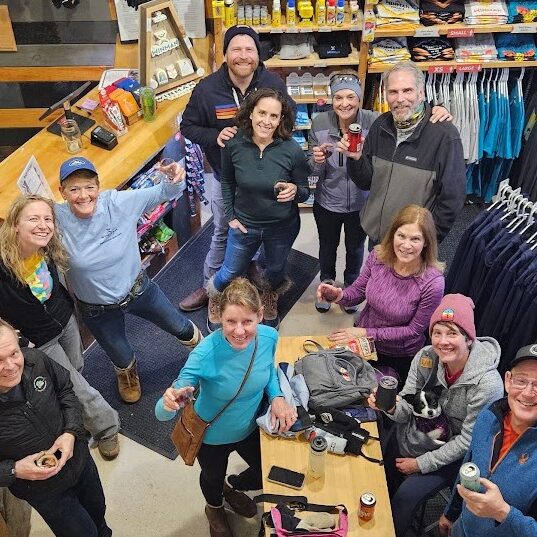 people shop Ski and Wine Night crop